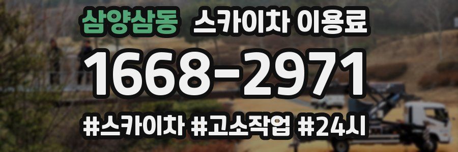 삼양삼동 스카이차 이용료
