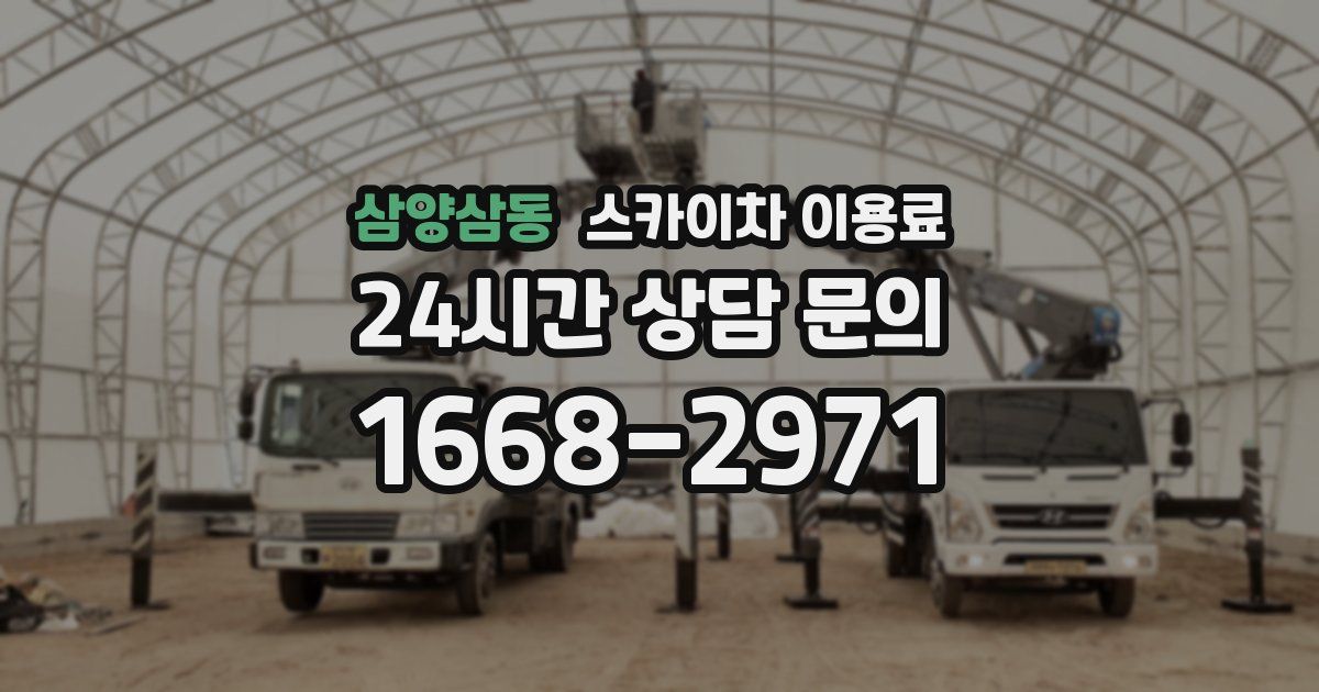 삼양삼동 스카이차 이용료