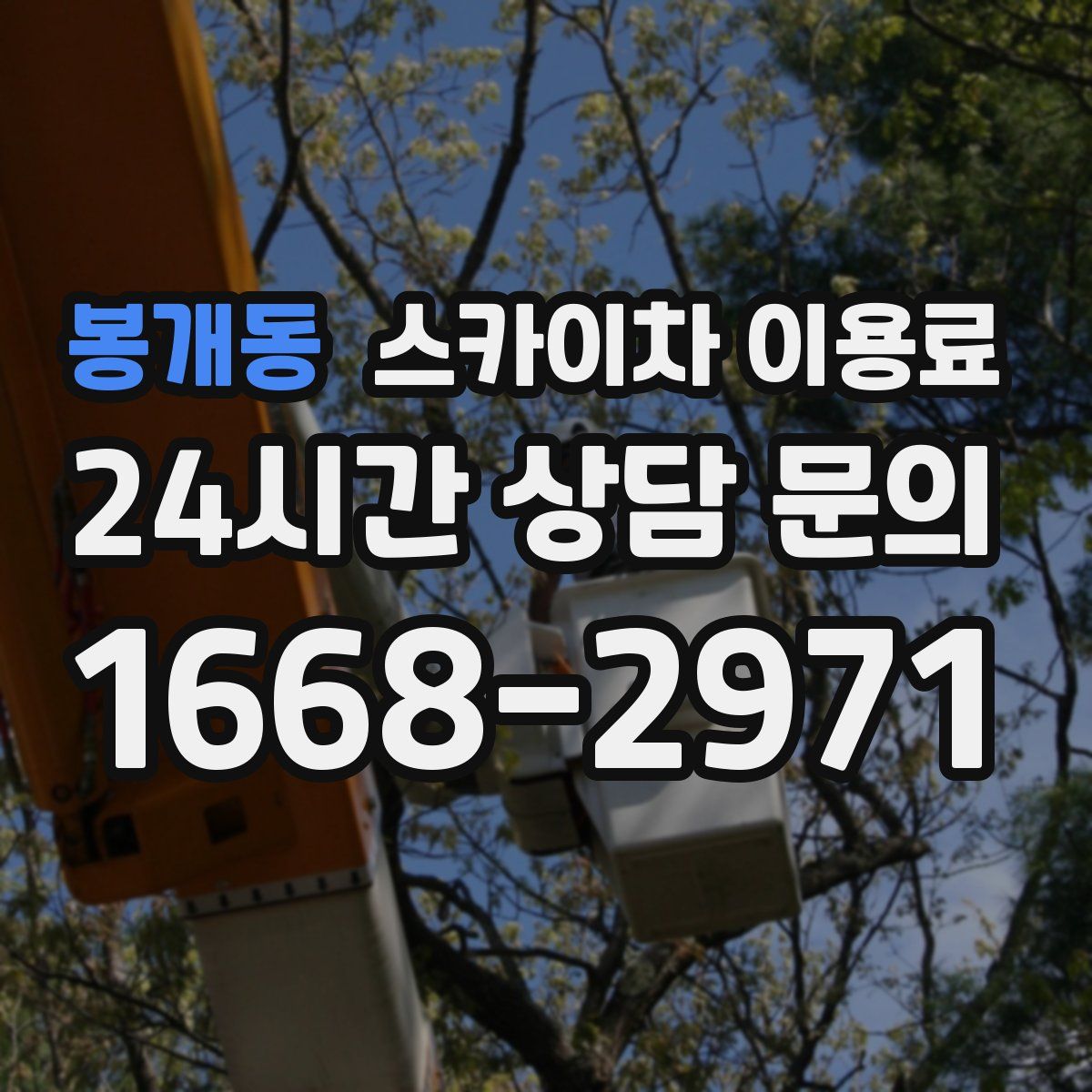 봉개동 스카이차 이용료
