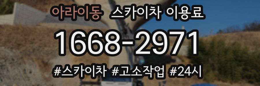 아라이동 스카이차 이용료