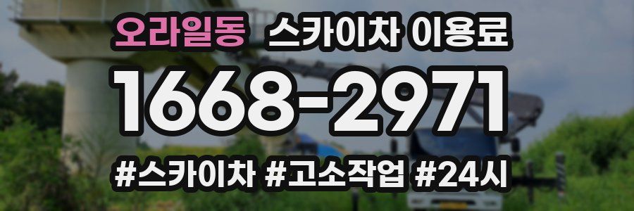 오라일동 스카이차 이용료