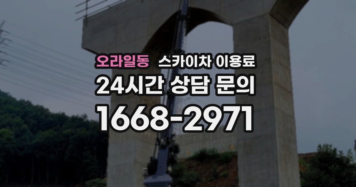 오라일동 스카이차 이용료