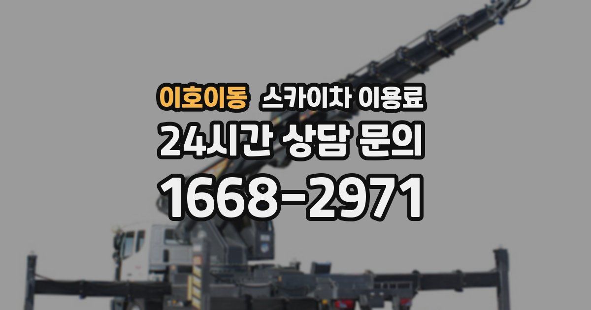 이호이동 스카이차 이용료