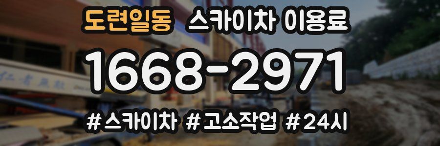 도련일동 스카이차 이용료