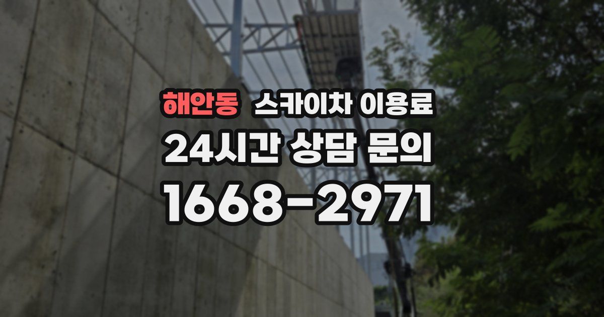 해안동 스카이차 이용료