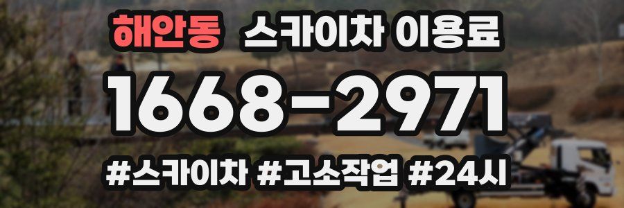 해안동 스카이차 이용료