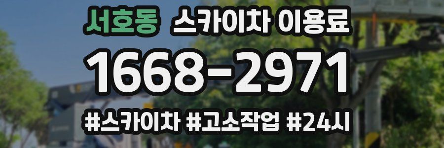 서호동 스카이차 이용료
