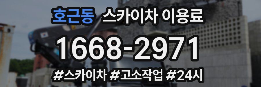 호근동 스카이차 이용료