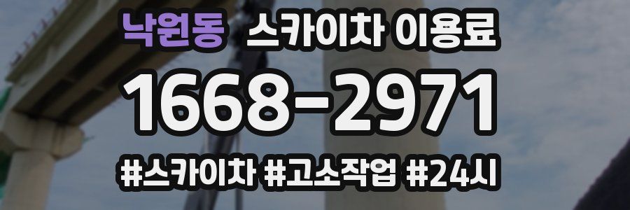 낙원동 스카이차 이용료