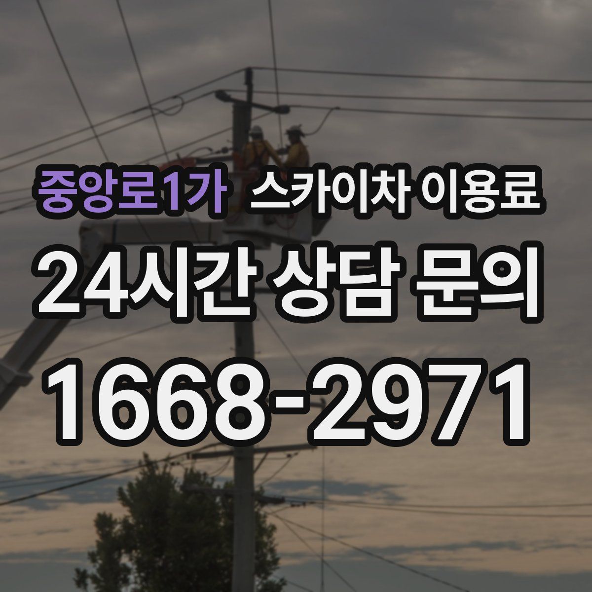중앙로1가 스카이차 이용료
