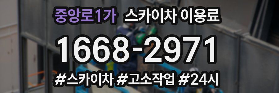 중앙로1가 스카이차 이용료