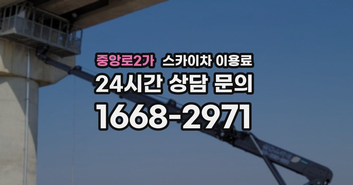 중앙로2가 스카이차 이용료