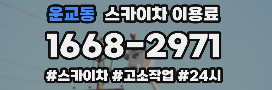 운교동 스카이차 이용료