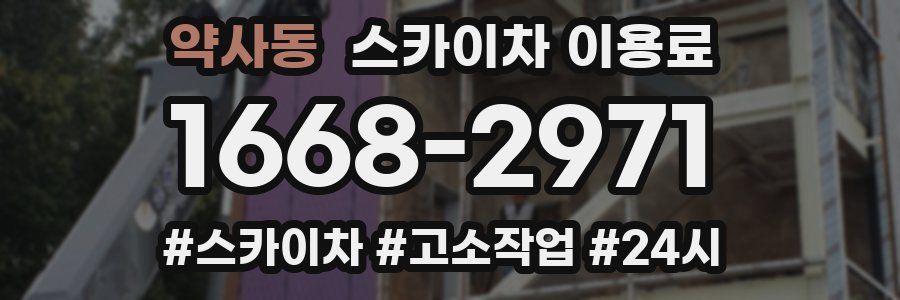 약사동 스카이차 이용료