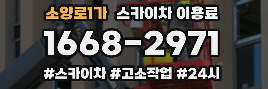 소양로1가 스카이차 이용료