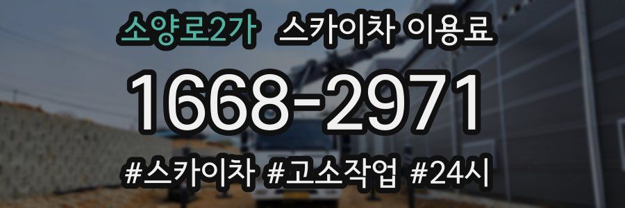 소양로2가 스카이차 이용료