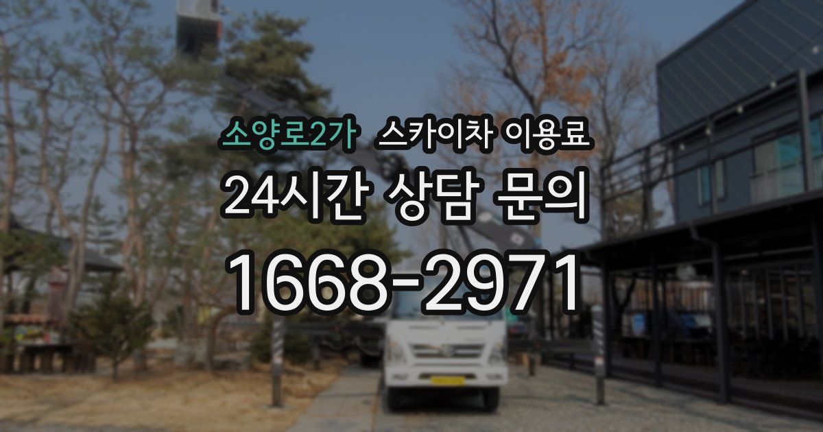 소양로2가 스카이차 이용료