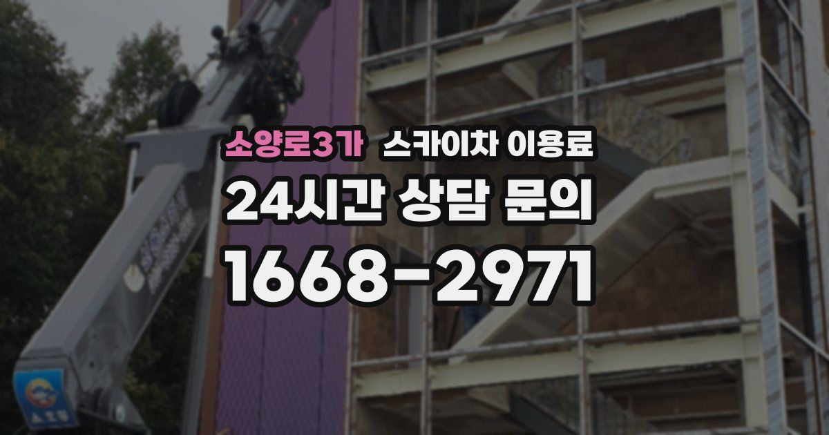 소양로3가 스카이차 이용료