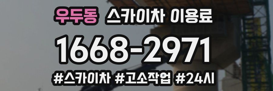 우두동 스카이차 이용료