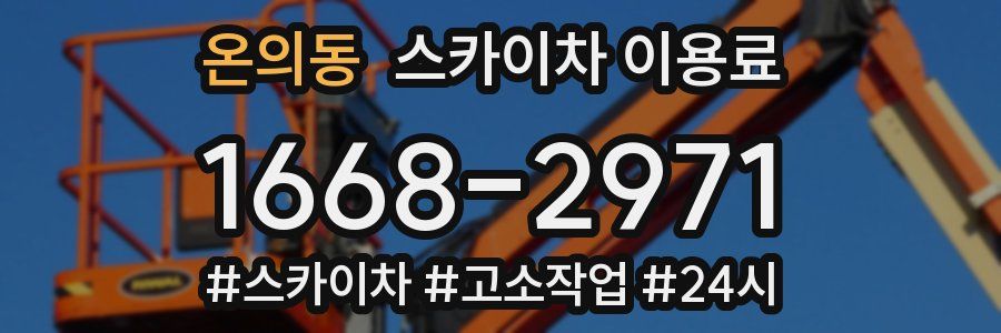온의동 스카이차 이용료