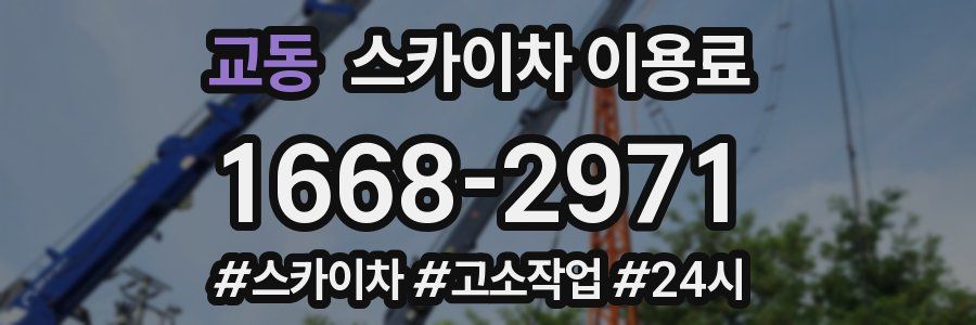 교동 스카이차 이용료