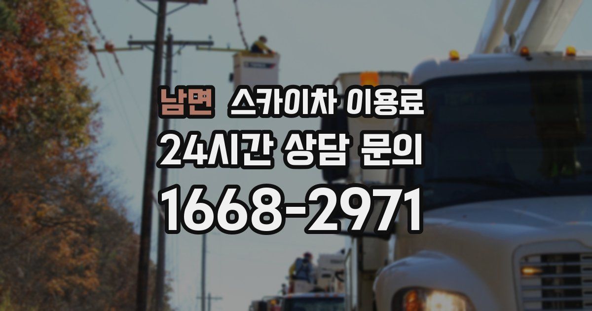 남면 스카이차 이용료