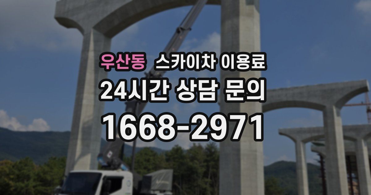 우산동 스카이차 이용료