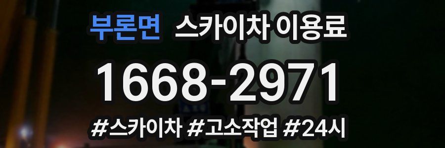 부론면 스카이차 이용료
