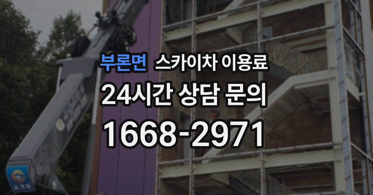 부론면 스카이차 이용료