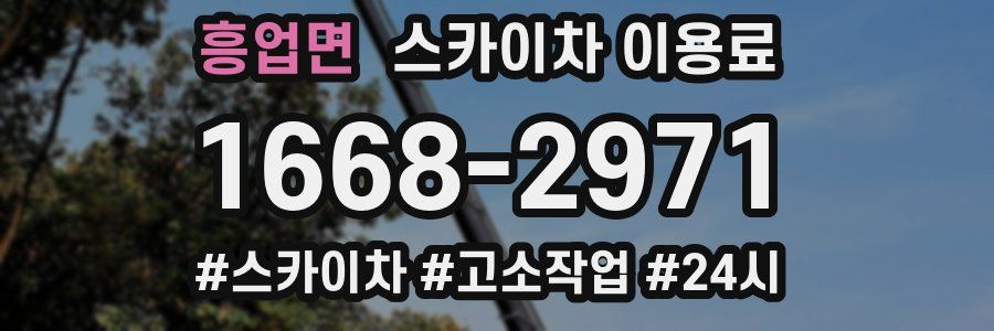 흥업면 스카이차 이용료