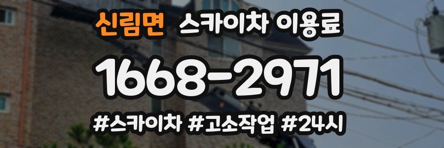 신림면 스카이차 이용료