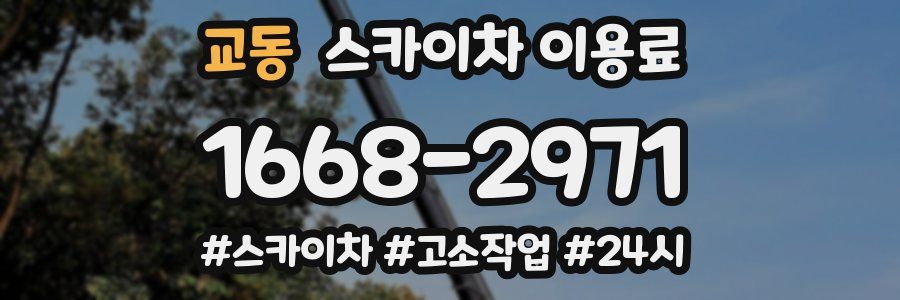 교동 스카이차 이용료