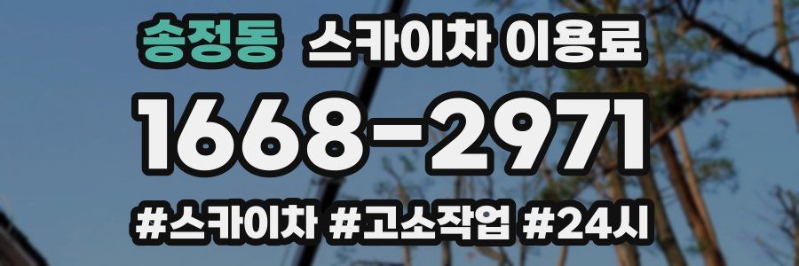 송정동 스카이차 이용료