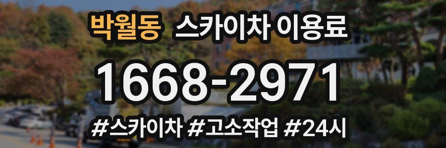 박월동 스카이차 이용료