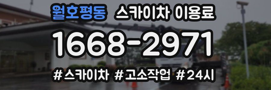 월호평동 스카이차 이용료