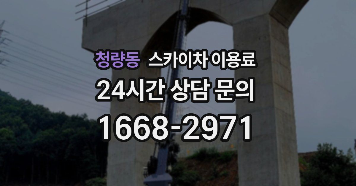 청량동 스카이차 이용료