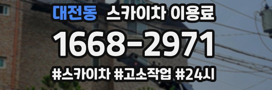 대전동 스카이차 이용료