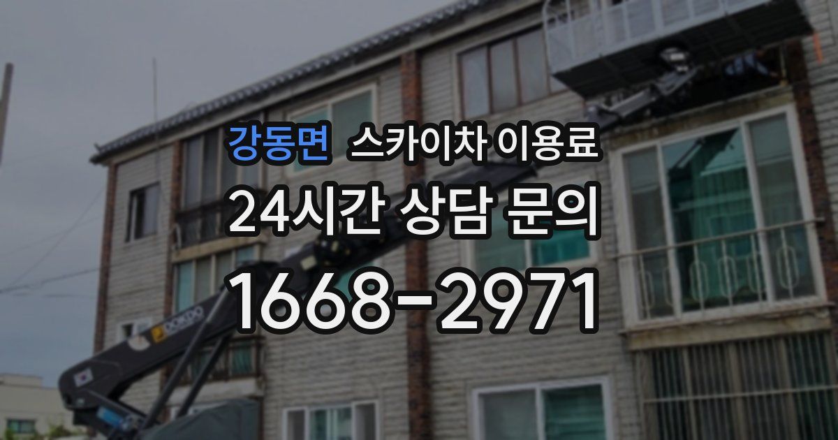 강동면 스카이차 이용료