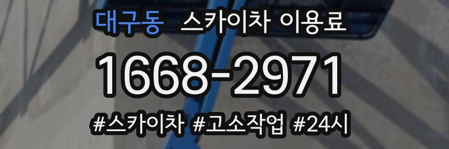 대구동 스카이차 이용료