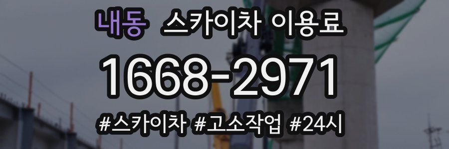 내동 스카이차 이용료
