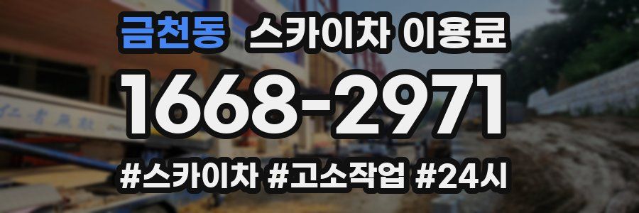 금천동 스카이차 이용료