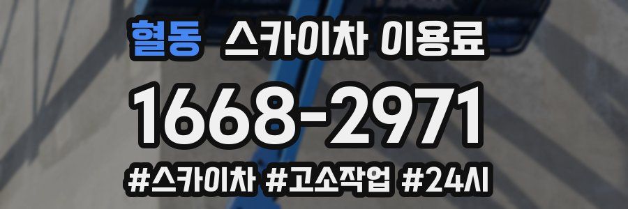 혈동 스카이차 이용료