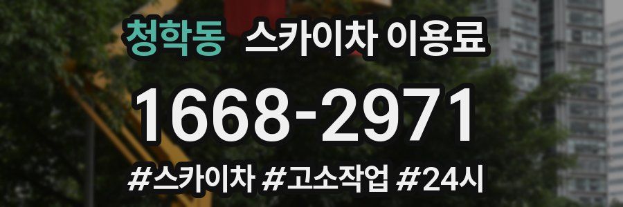 청학동 스카이차 이용료