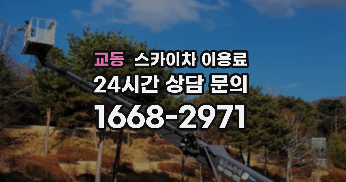 교동 스카이차 이용료