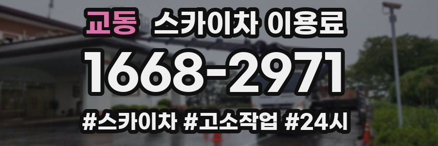 교동 스카이차 이용료