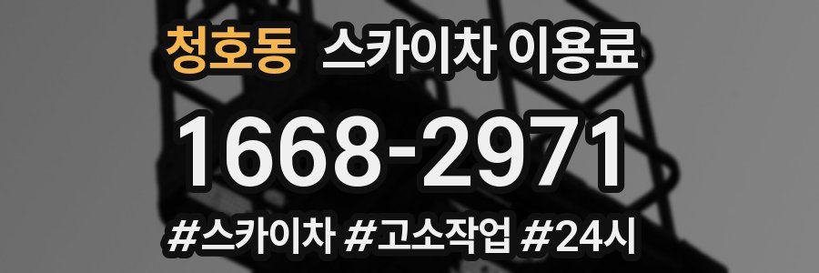 청호동 스카이차 이용료