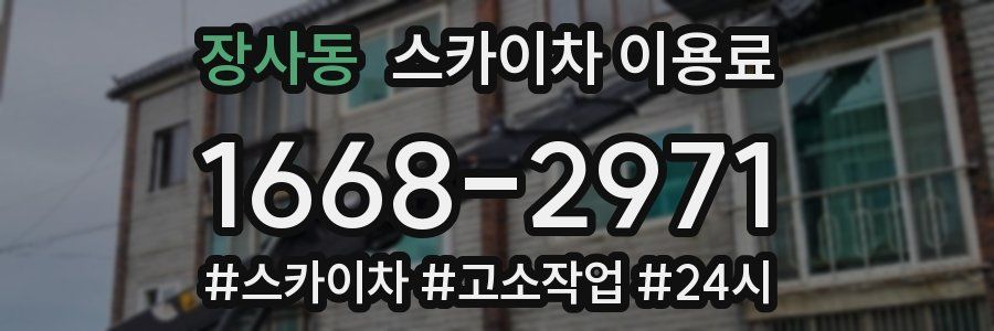 장사동 스카이차 이용료