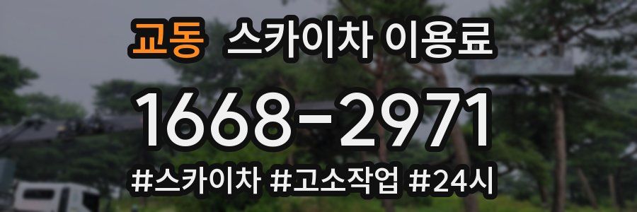 교동 스카이차 이용료