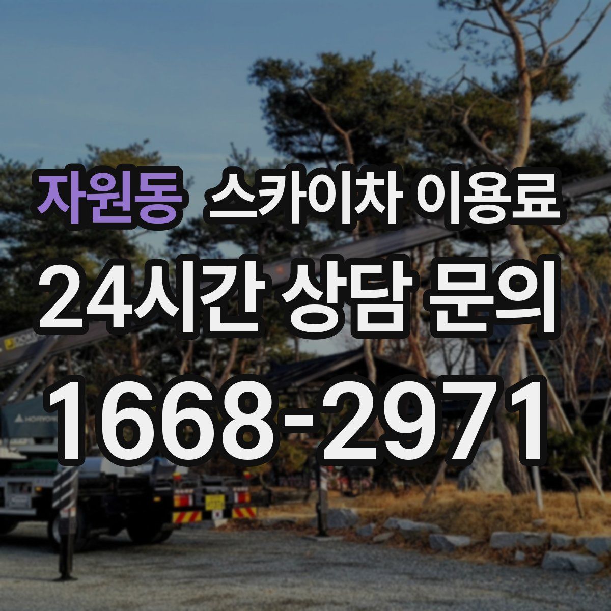 자원동 스카이차 이용료