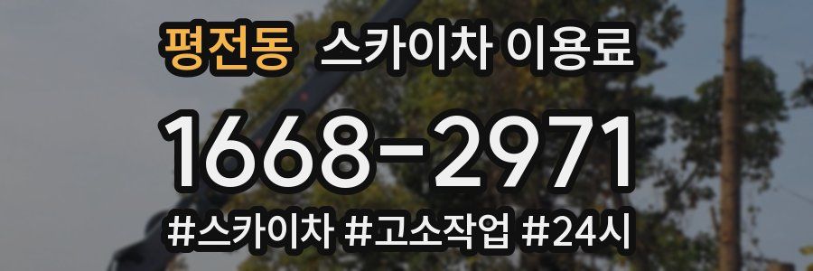 평전동 스카이차 이용료